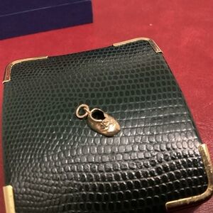 10k Baby boot charm vintage very small just over 1/4 inch